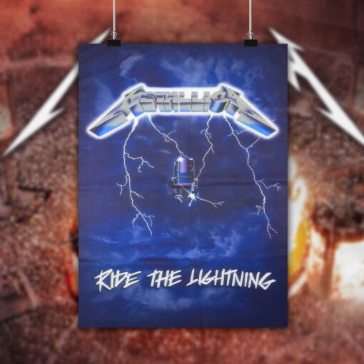 metallica ride the lightning poster official classic 1984 album cover art print 2