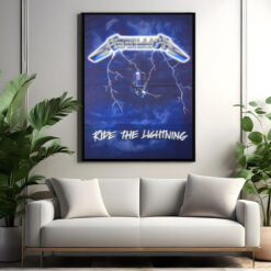 metallica ride the lightning poster official classic 1984 album cover art print