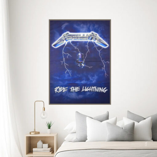 metallica ride the lightning poster official classic 1984 album cover art print 3