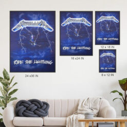 metallica ride the lightning poster official classic 1984 album cover art print 4