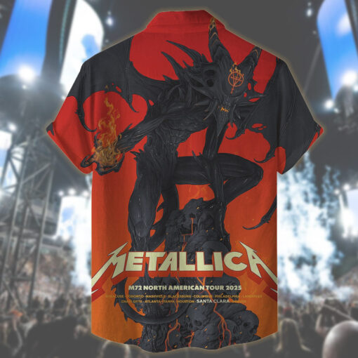 metallica santa clara 2025 hawaiian shirt inferno demon edition 2