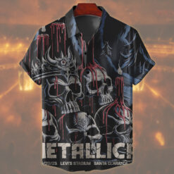 metallica santa clara 2025 hawaiian shirt skull candle inferno 1
