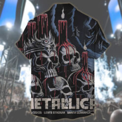 metallica santa clara 2025 hawaiian shirt skull candle inferno 2