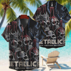 metallica santa clara 2025 hawaiian shirt skull candle inferno