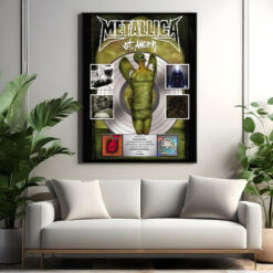 metallica st anger platinum award poster riaa certified plaque print
