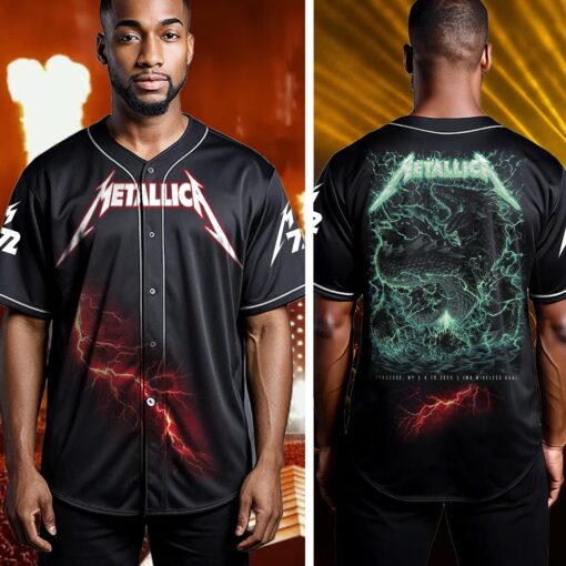 metallica syracuse 2025 baseball jersey thunder dragon at jma dome 2