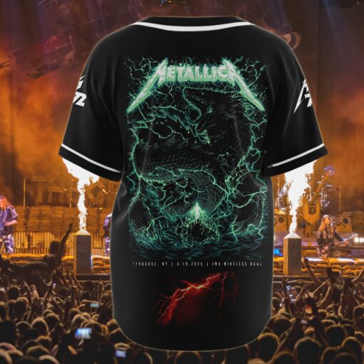 metallica syracuse 2025 baseball jersey thunder dragon at jma dome 3