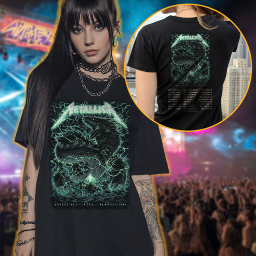 metallica syracuse 2025 dragon storm tee official jma dome concert shirt 3