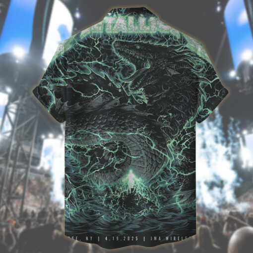 metallica syracuse 2025 hawaiian shirt thunder dragon edition 2