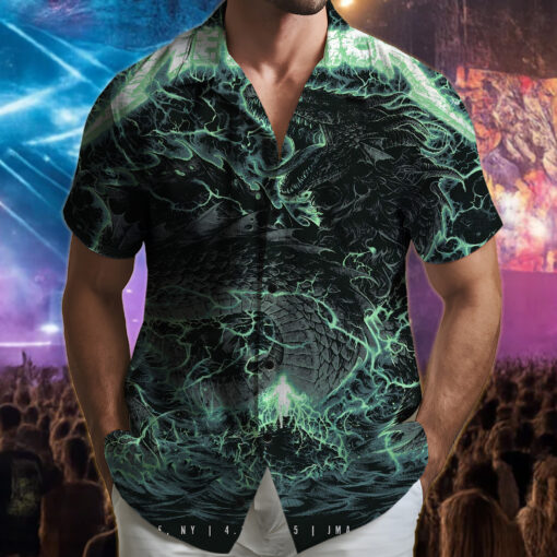 metallica syracuse 2025 hawaiian shirt thunder dragon edition