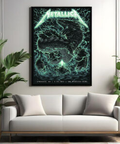 metallica syracuse 2025 poster thunder dragon canvas print april 19 jma wireless dome
