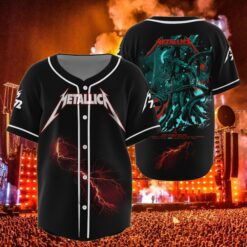 metallica tampa 2025 baseball jersey cthulhu awakens tour edition