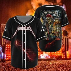 metallica tampa 2025 baseball jersey skeleton pirate live at raymond james