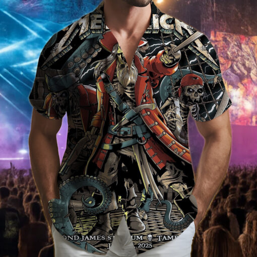 metallica tampa 2025 hawaiian shirt pirate horde at raymond james june 6