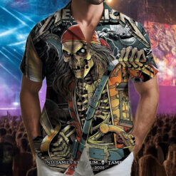 metallica tampa hawaiian shirt skeleton pirate live at raymond james june 8 2025