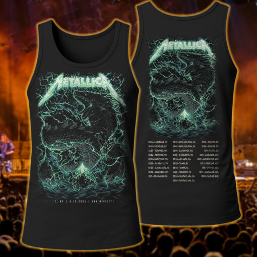 metallica tank top electric dragon storm syracuse 2025 edition
