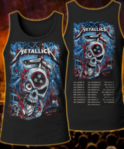 metallica tank top nashville skullblade 2025 red flame edition