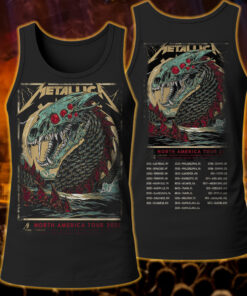 metallica tank top sea serpent skull beast m72 tour 2025