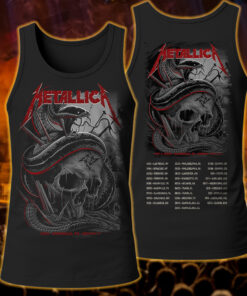 metallica tank top skull viper strike nashville 2025 tour