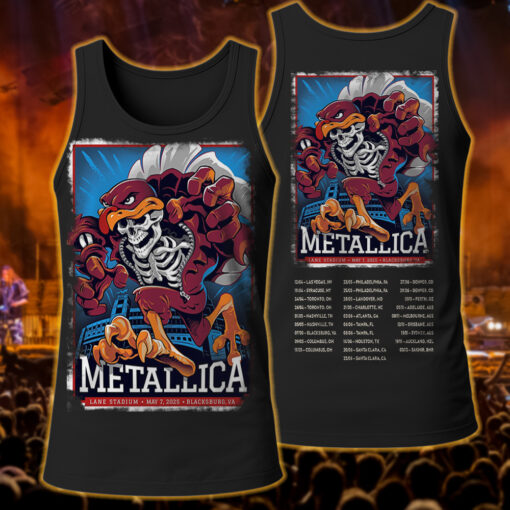 metallica tanktop skeleton turkey takeover va 2025 edition