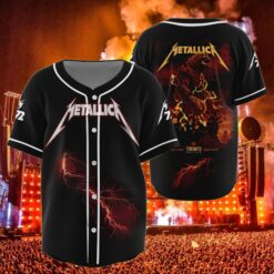 metallica toronto 2025 baseball jersey earthshaker monster live at rogers centre