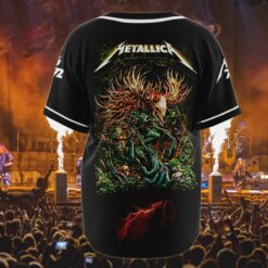 metallica toronto 2025 baseball jersey forest demon skull edition 3
