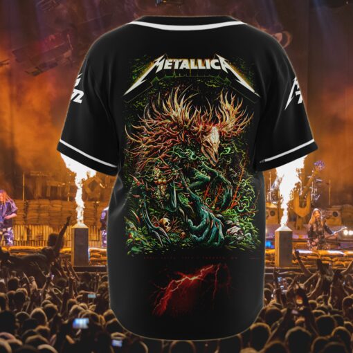 metallica toronto 2025 baseball jersey forest demon skull edition 3