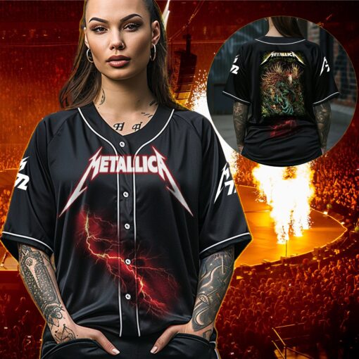 metallica toronto 2025 baseball jersey forest demon skull edition 4