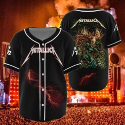 metallica toronto 2025 baseball jersey forest demon skull edition