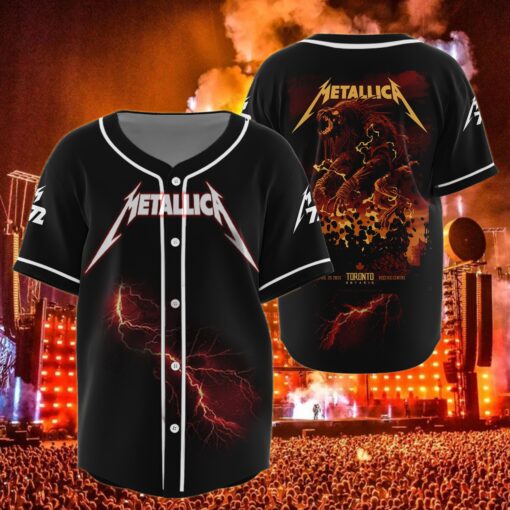 metallica toronto 2025 baseball jersey monster rises at rogers centre april 26