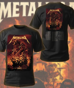 metallica toronto 2025 fiery titan tee april 26 rogers centre official concert shirt