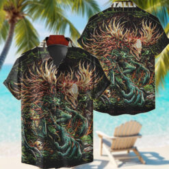 metallica toronto 2025 hawaiian shirt forest monster edition
