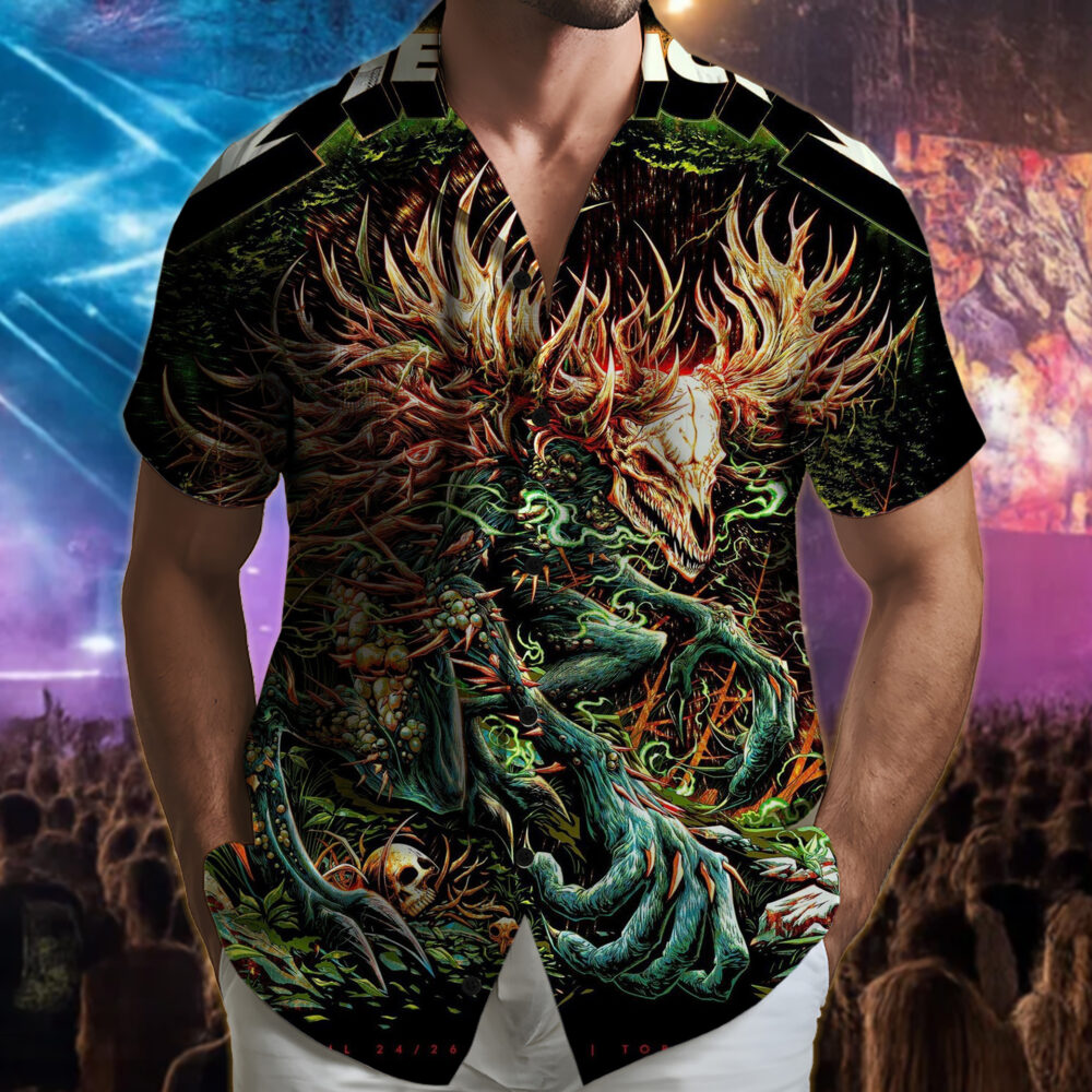 metallica toronto 2025 hawaiian shirt forest monster edition