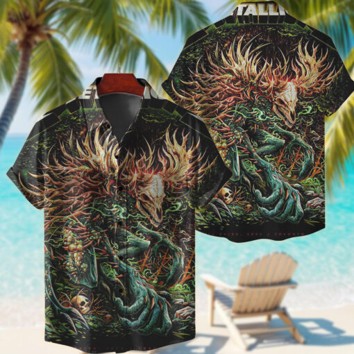 metallica toronto 2025 hawaiian shirt forest monster edition