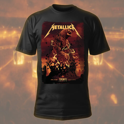 metallica toronto 2025 monster eruption tee april 24 official concert shirt at rogers centre 1