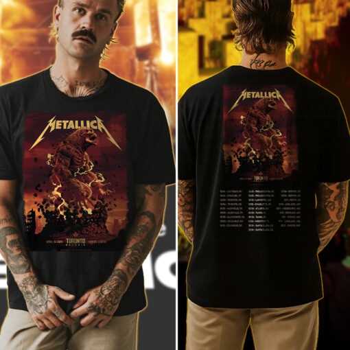 metallica toronto 2025 monster eruption tee april 24 official concert shirt at rogers centre 4