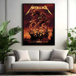 metallica toronto 2025 poster beast eruption canvas art at rogers centre april 26
