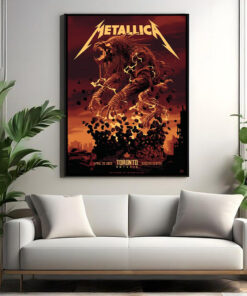 metallica toronto 2025 poster beast eruption canvas art at rogers centre april 26