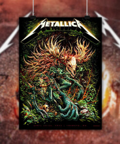 metallica toronto 2025 poster forest beast canvas art april 24 26 at rogers centre 2