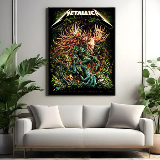 metallica toronto 2025 poster forest beast canvas art april 24 26 at rogers centre