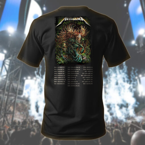metallica toronto 2025 wendigo forest monster tee official april 24 26 concert shirt 2