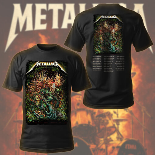 metallica toronto 2025 wendigo forest monster tee official april 24 26 concert shirt