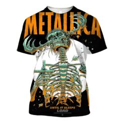 metallica untilitsleeps skeletoncross 3d aop shirt 1