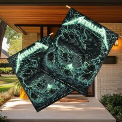 metallica m72 world tour 2025 april 19 syracuse new york jma wireless dome electric serpent dragon artwork flag