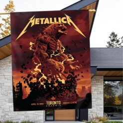 metallica m72 world tour 2025 april 24 toronto ontario rogers centre apocalyptic titan artwork flag 2