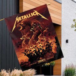 metallica m72 world tour 2025 april 26 toronto ontario canada rogers centre beast titan artwork flag 1