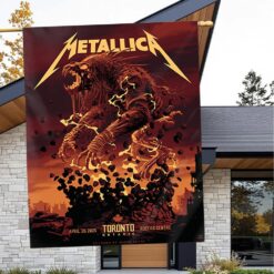 metallica m72 world tour 2025 april 26 toronto ontario canada rogers centre beast titan artwork flag 2