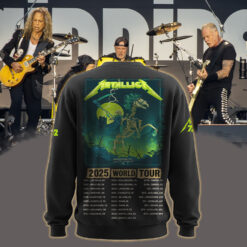 metallica m72 world tour 2025 june 14 houston texas nrg stadium skeletal horseman artwork all over print sweatshirt 2