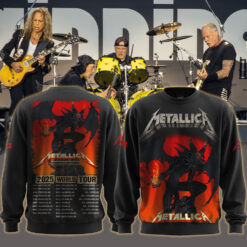 metallica m72 world tour 2025 june 20 santa clara california levis stadium no repeat weekend setlist demonic bat creature artwork all over print sweatshirt 1