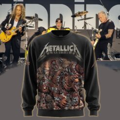 metallica m72 world tour 2025 june 27 denver colorado empower field at mile high bear rider horde artwork all over print sweatshirt
